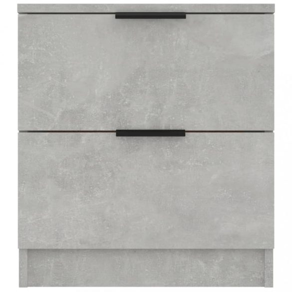 2 db betonszürke szerelt fa éjjeliszekrény