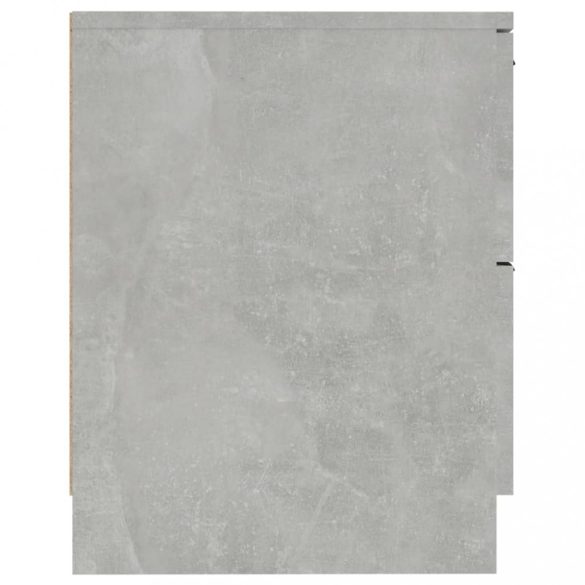 2 db betonszürke szerelt fa éjjeliszekrény