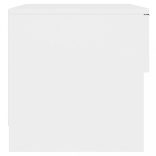 2 db fehér szerelt fa éjjeliszekrény