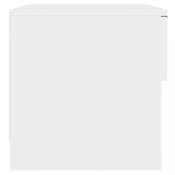 2 db fehér szerelt fa éjjeliszekrény