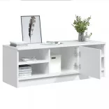 fehér szerelt fa TV-szekrény 102 x 35,5 x 36,5 cm