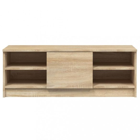 sonoma-tölgyszínű szerelt fa TV-szekrény 102 x 35,5 x 36,5 cm