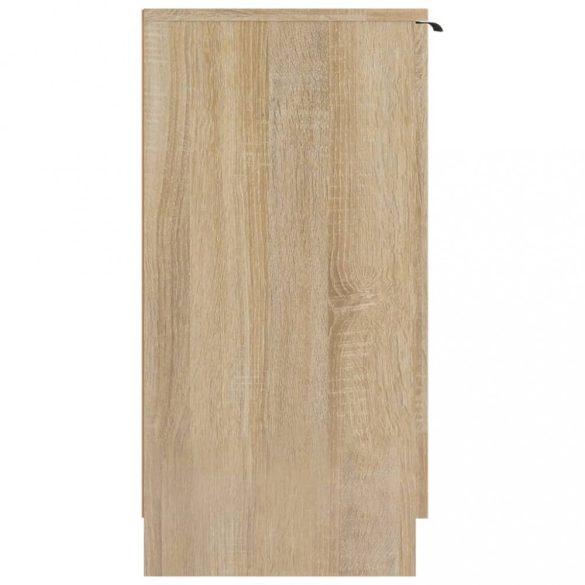 sonoma-tölgyszínű szerelt fa cipősszekrény 59 x 35 x 70