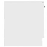 fehér, préselt fából készült TV-szekrény 140 x 35 x 40 cm