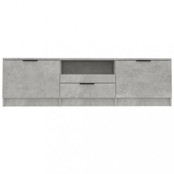 betonszürke szerelt fa TV-szekrény 140x35x40 cm