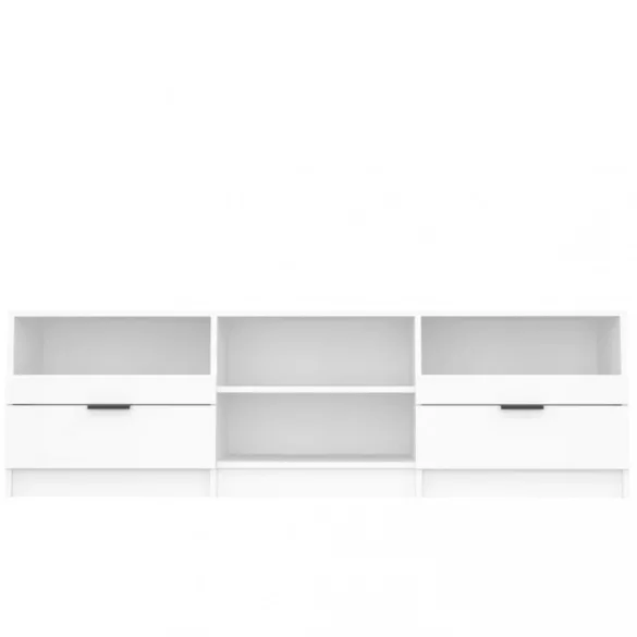 fehér szerelt fa TV-szekrény 150 x 33,5 x 45 cm