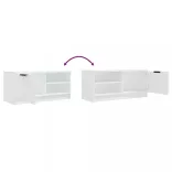 fehér szerelt fa TV-szekrény 80 x 35 x 36,5 cm