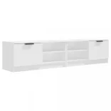 2 db fehér szerelt fa TV-szekrény 80 x 35 x 36,5 cm