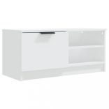 2 db fehér szerelt fa TV-szekrény 80 x 35 x 36,5 cm