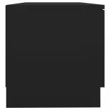 fekete szerelt fa TV-szekrény 80 x 35 x 36,5 cm