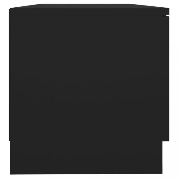 2 db fekete szerelt fa TV-szekrény 80 x 35 x 36,5 cm