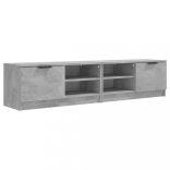 2 db betonszürke szerelt fa TV-szekrény 80x35x36,5 cm