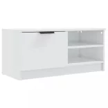 fehér magasfényű szerelt fa TV-szekrény 80x35x36,5 cm
