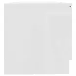fehér magasfényű szerelt fa TV-szekrény 80x35x36,5 cm