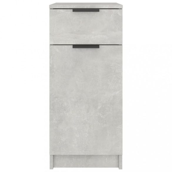 betonszürke szerelt fa íróasztalszekrény 33,5 x 50 x 75 cm