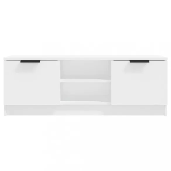 fehér szerelt fa TV-szekrény 102 x 35 x 36,5 cm