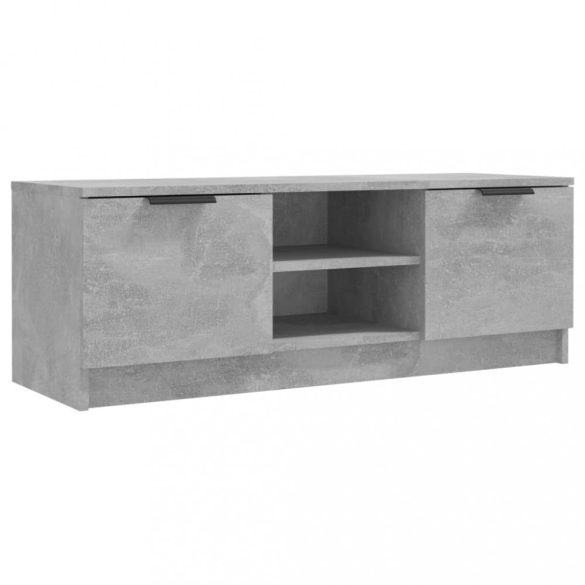 betonszürke szerelt fa TV-szekrény 102 x 35 x 36,5 cm