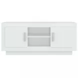 fehér szerelt fa TV-szekrény 102 x 35 x 45 cm