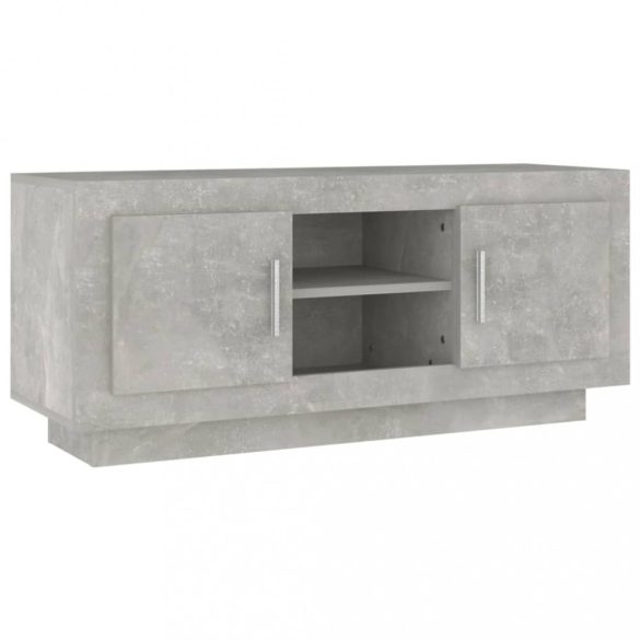 betonszürke szerelt fa TV-szekrény 102x35x45 cm