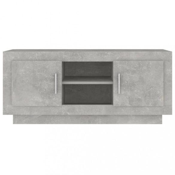 betonszürke szerelt fa TV-szekrény 102x35x45 cm