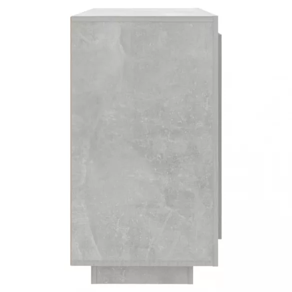 betonszürke szerelt fa tálalóasztal 80 x 40 x 75 cm