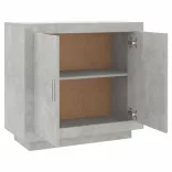betonszürke szerelt fa tálalóasztal 80 x 40 x 75 cm