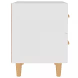 2 db fehér éjjeliszekrény 40 x 35 x 47,5 cm