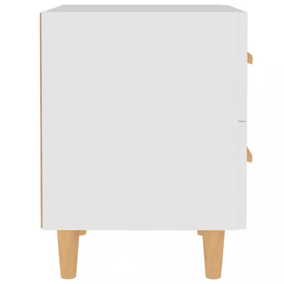 2 db fehér éjjeliszekrény 40 x 35 x 47,5 cm