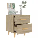 2 db sonoma-tölgy színű éjjeliszekrény 40 x 35 x 47,5 cm