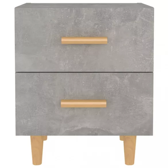 2 db betonszürke éjjeliszekrény 40 x 35 x 47,5 cm