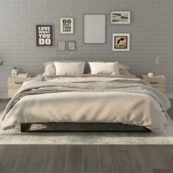   2 db sonoma-tölgy színű éjjeliszekrény 40 x 35 x 47,5 cm