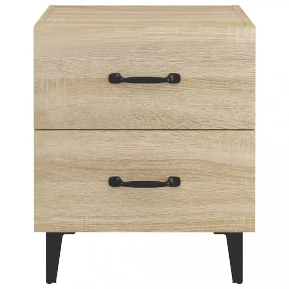 2 db sonoma-tölgy színű éjjeliszekrény 40 x 35 x 47,5 cm