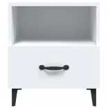 fehér szerelt fa éjjeliszekrény