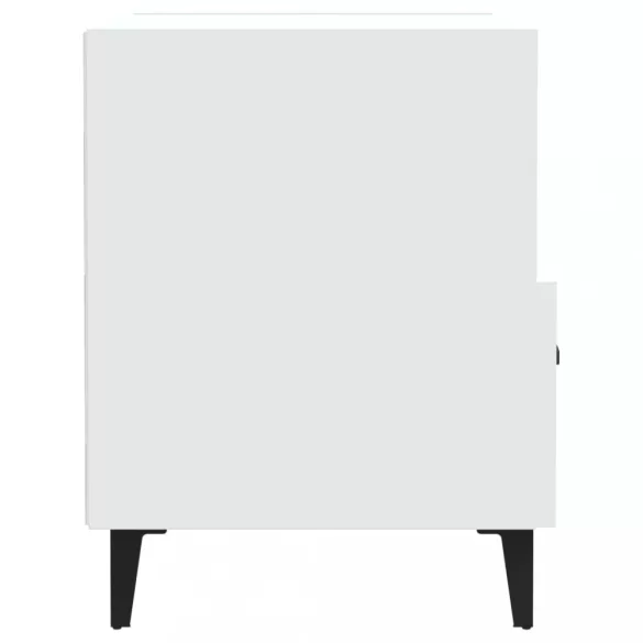 fehér szerelt fa éjjeliszekrény