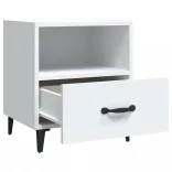 fehér szerelt fa éjjeliszekrény