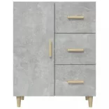 betonszürke szerelt fa tálalószekrény 69,5 x 34 x 90 cm