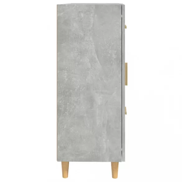 betonszürke szerelt fa tálalószekrény 69,5 x 34 x 90 cm