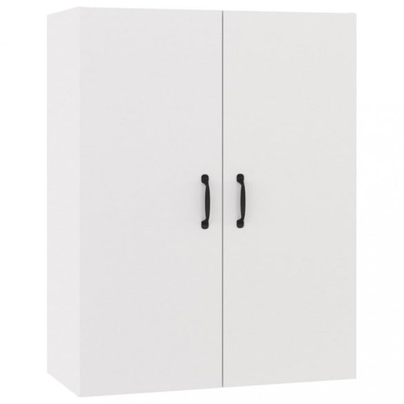 fehér szerelt fa függőszekrény 69,5 x 34 x 90 cm