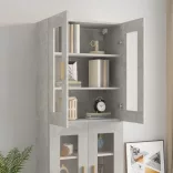 betonszürke függő faliszekrény 69,5 x 34 x 90 cm