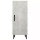 betonszürke szerelt fa tálalószekrény 34,5 x 34 x 90 cm