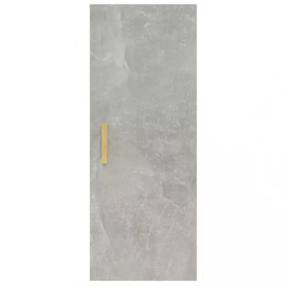 betonszürke szerelt fa faliszekrény 34,5 x 34 x 90 cm