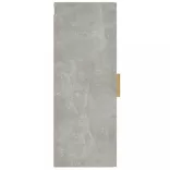 betonszürke szerelt fa faliszekrény 34,5 x 34 x 90 cm