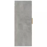betonszürke szerelt fa faliszekrény 35 x 34 x 90 cm