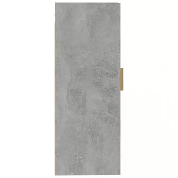 betonszürke szerelt fa faliszekrény 35 x 34 x 90 cm