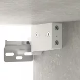 betonszürke szerelt fa faliszekrény 35 x 34 x 90 cm