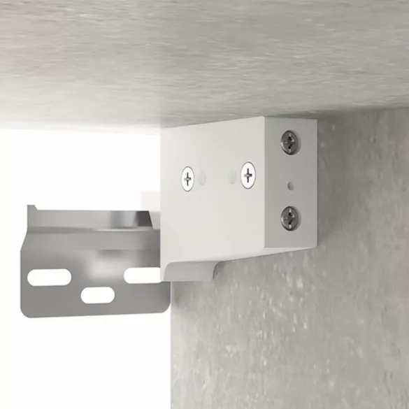 betonszürke szerelt fa faliszekrény 35 x 34 x 90 cm