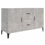 betonszürke szerelt fa tálalószekrény 100 x 36 x 60 cm