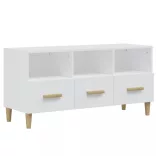 fehér szerelt fa TV-szekrény 102 x 36 x 50 cm