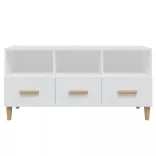 fehér szerelt fa TV-szekrény 102 x 36 x 50 cm