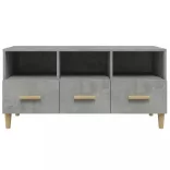 betonszürke szerelt fa TV-szekrény 102 x 36 x 50 cm